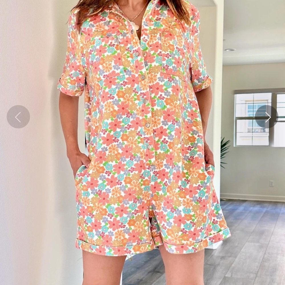 STORIA FLORAL ROMPER Size S